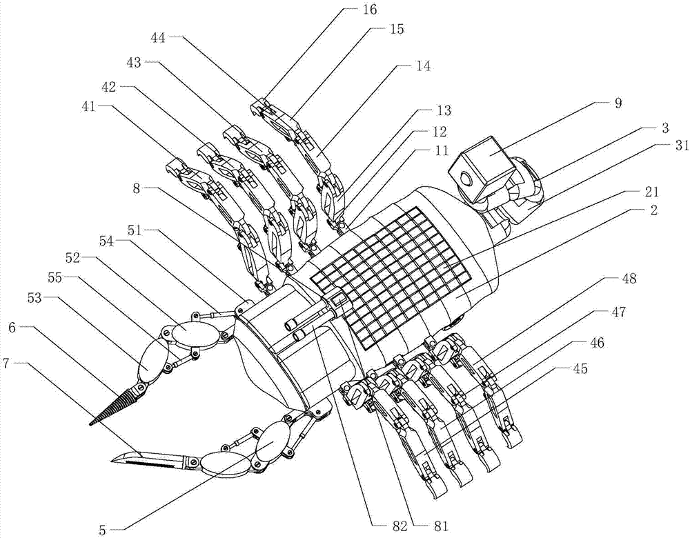 Bionic scorpion detecting robot