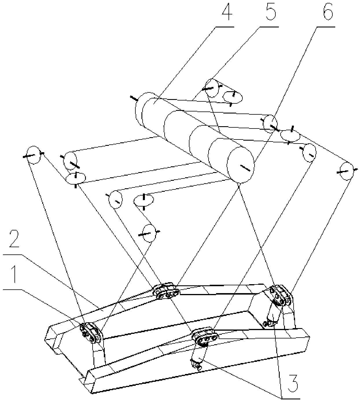 Container lifting mechanism with balance anti-swinging function and eight-rope lifting three-point balancing method using container lifting mechanism