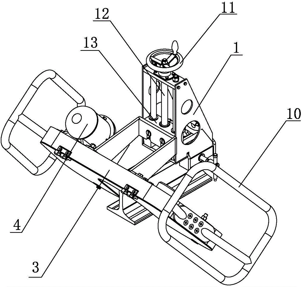 Electric rail sawing machine