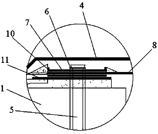 Flexible coiled material for deformation joint and construction method of flexible coiled material