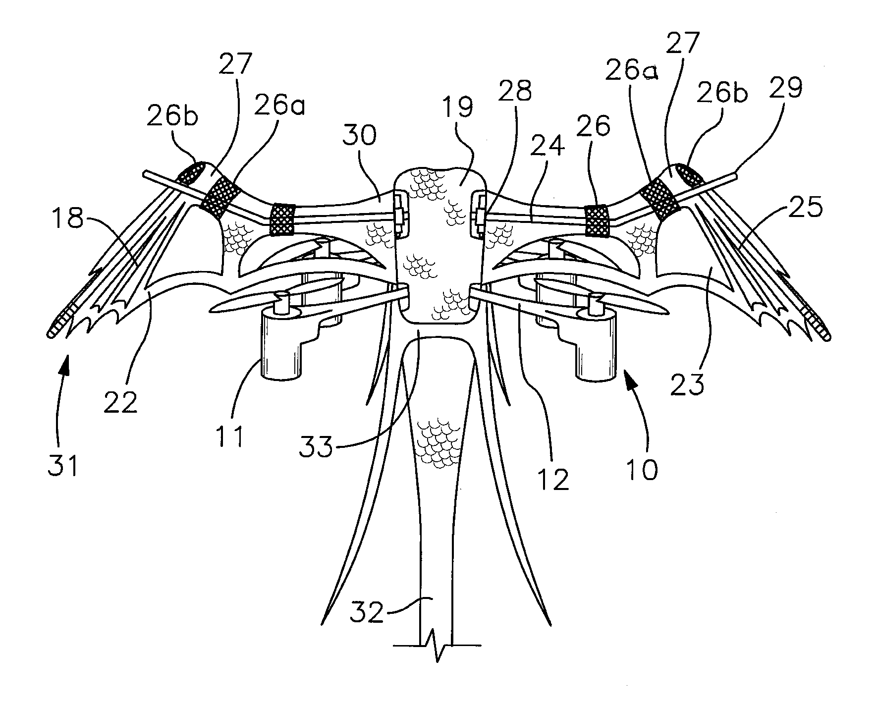 Hovering toy figure