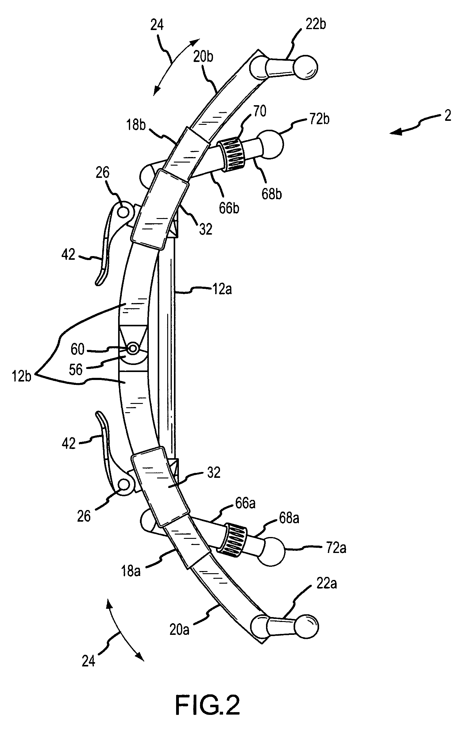 System for carrying articles at the front torso of a human being