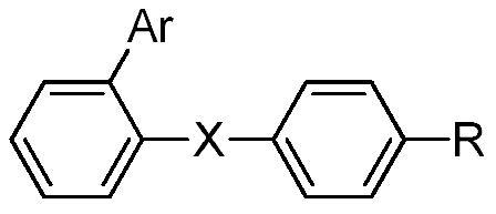 Tadf material based on large steric hindrance space charge transfer and its synthesis method and application