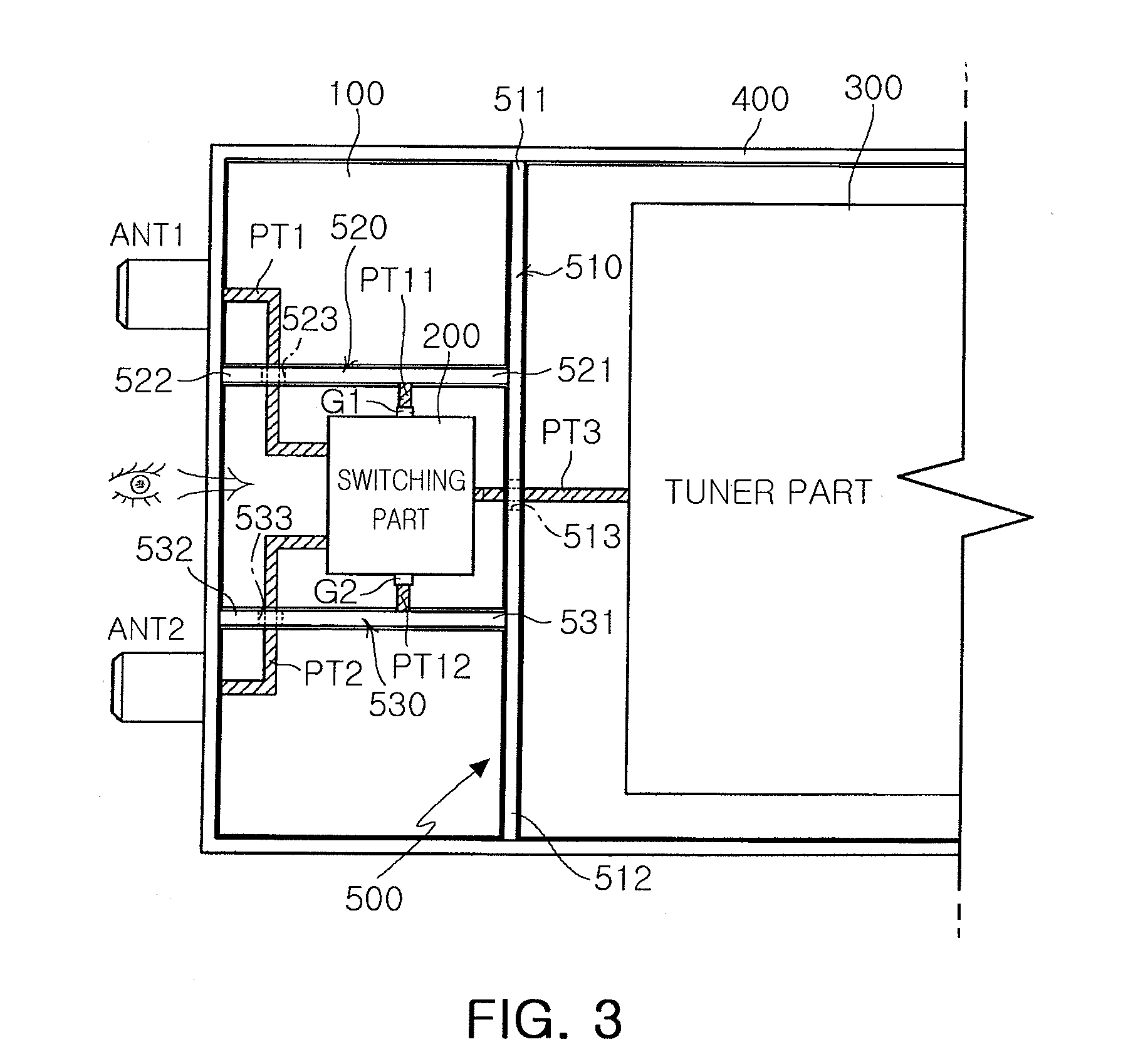 Single package television tuning apparatus and television receiver including the same