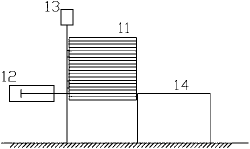 Automatic glass feeding and discharging device