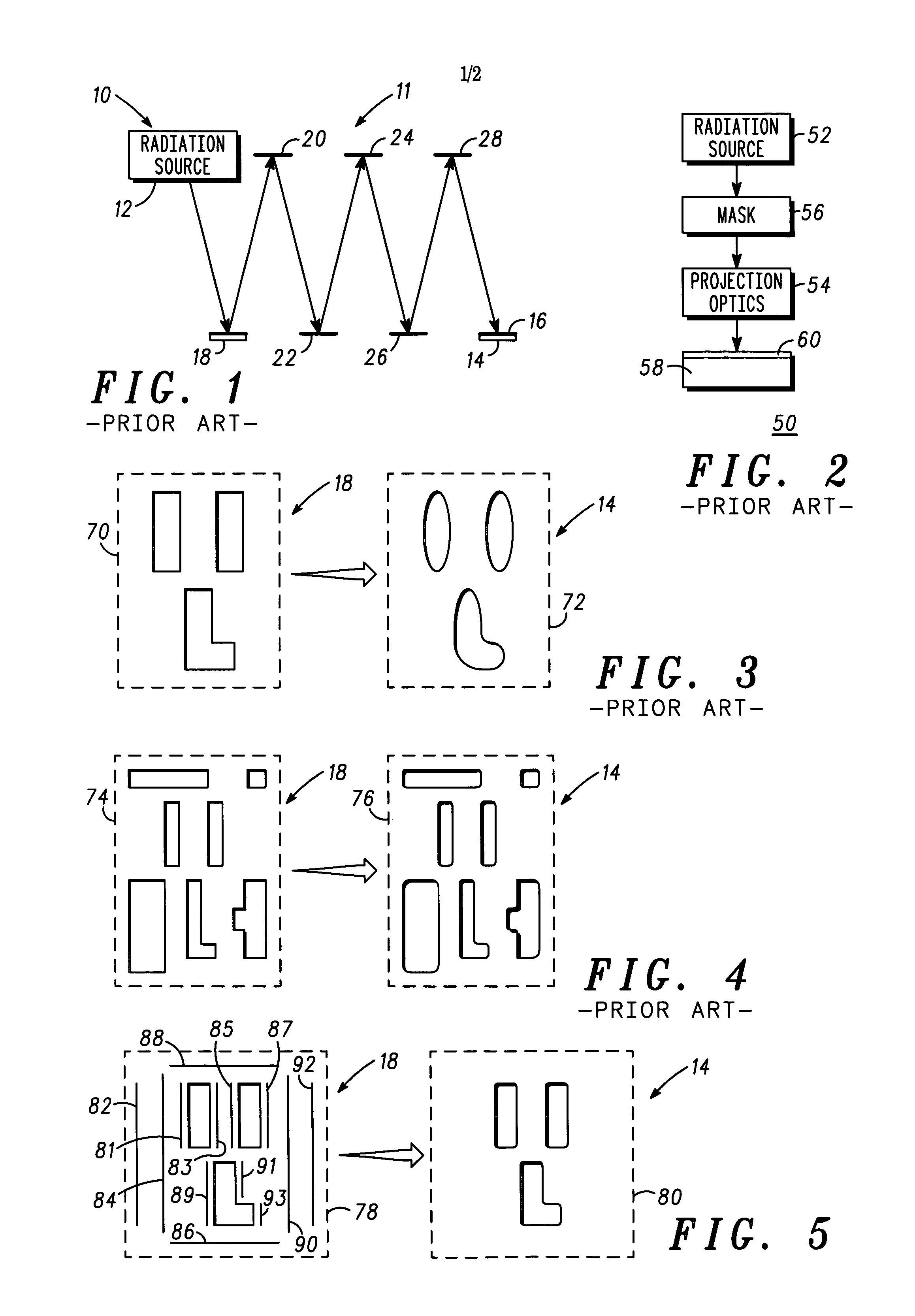 Non-resolving mask tiling method for flare reduction