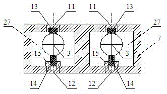 A prestressing device for shed-type support