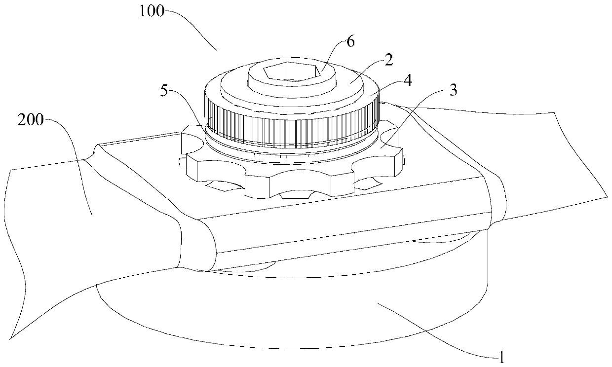 Blade fixed structure and UAV