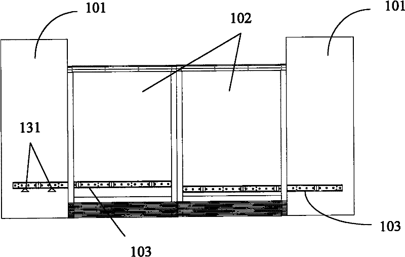 Half-height type safety door