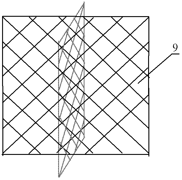 Alga/fish mixed type three-dimensional ecological fish shelter and feeding method thereof