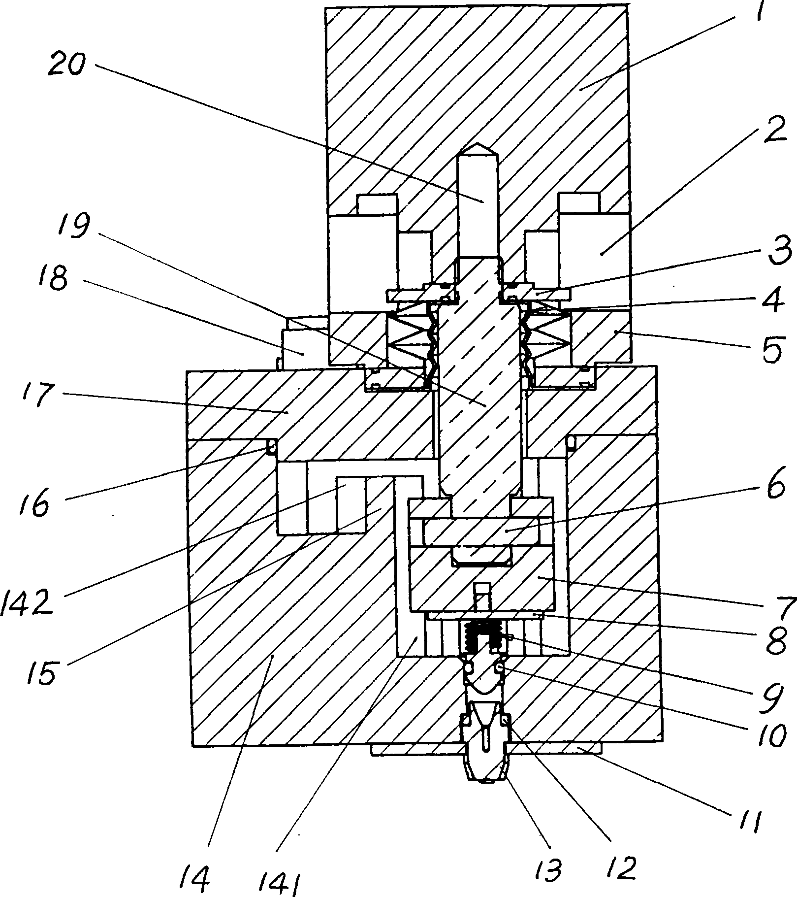 Multi-valve linkage glue-spraying device