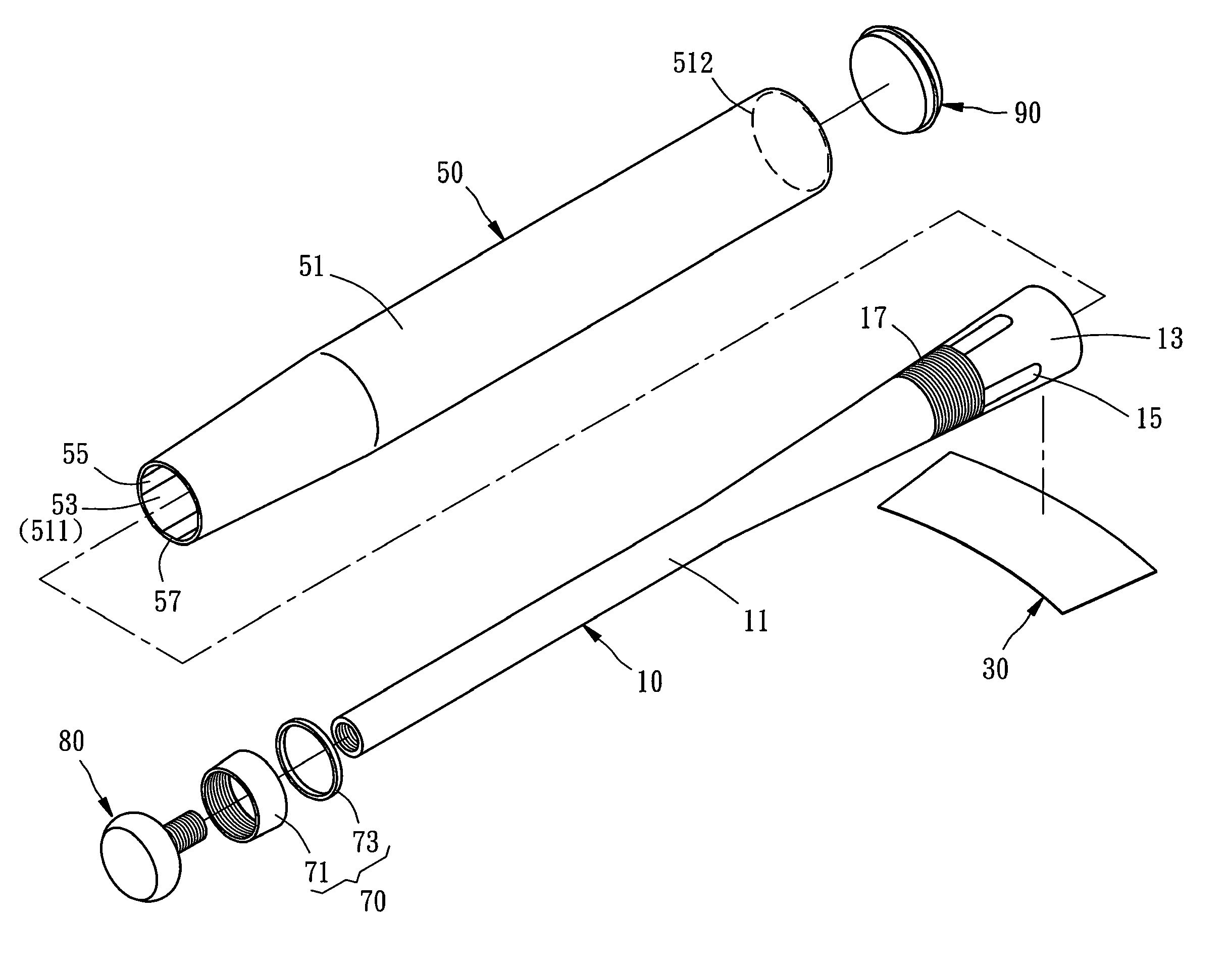 Composite baseball bat