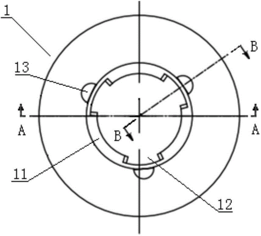 Connecting structure of limit type upper tube seat and guide tube