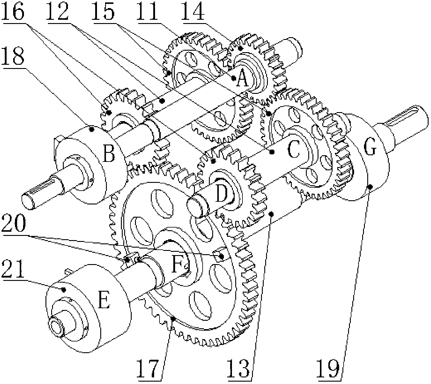 Multifunctional gear transmission testboard