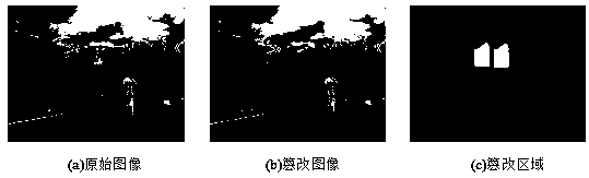 Digital image tamper detection method based on adaptive feature points