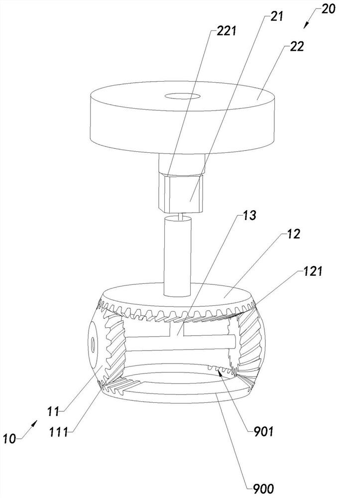 Near-net forming equipment for spiral bevel gears, manufacturing method thereof, and rolling assembly