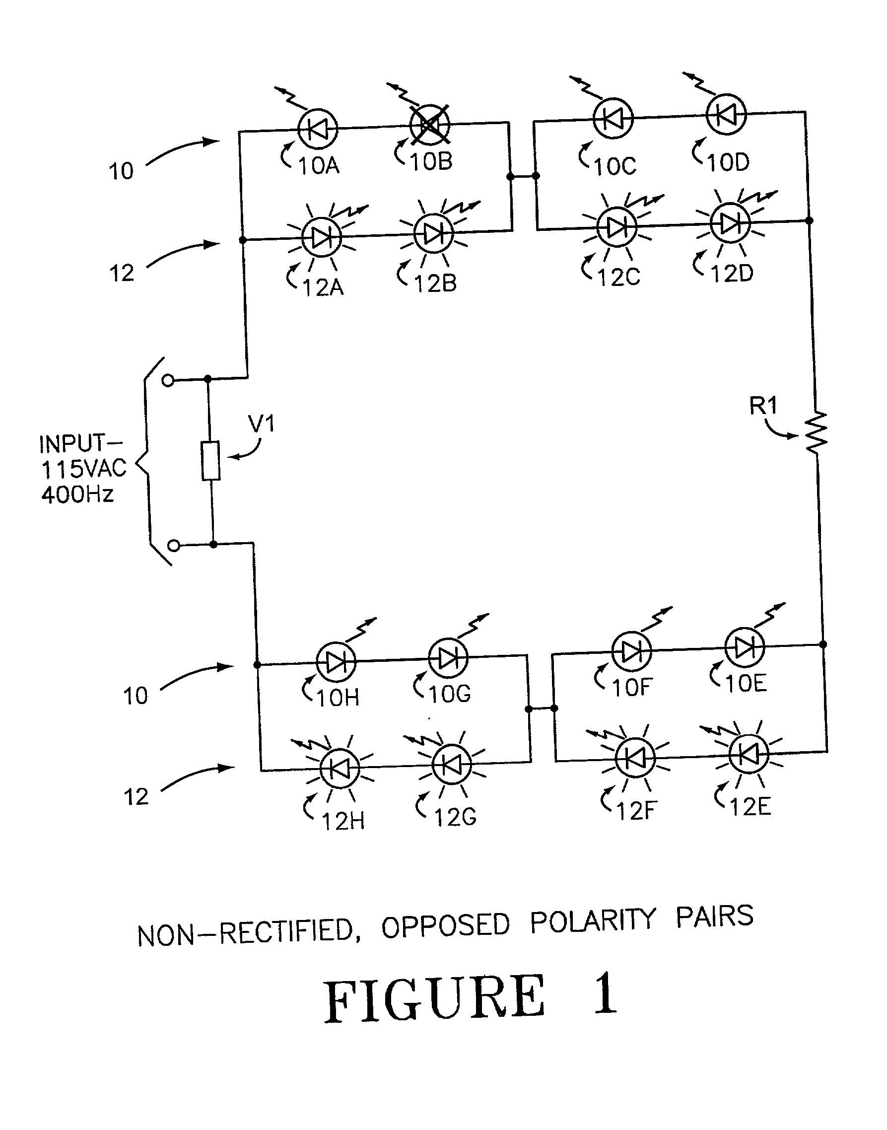 LED array primary display light sources employing dynamically switchable bypass circuitry