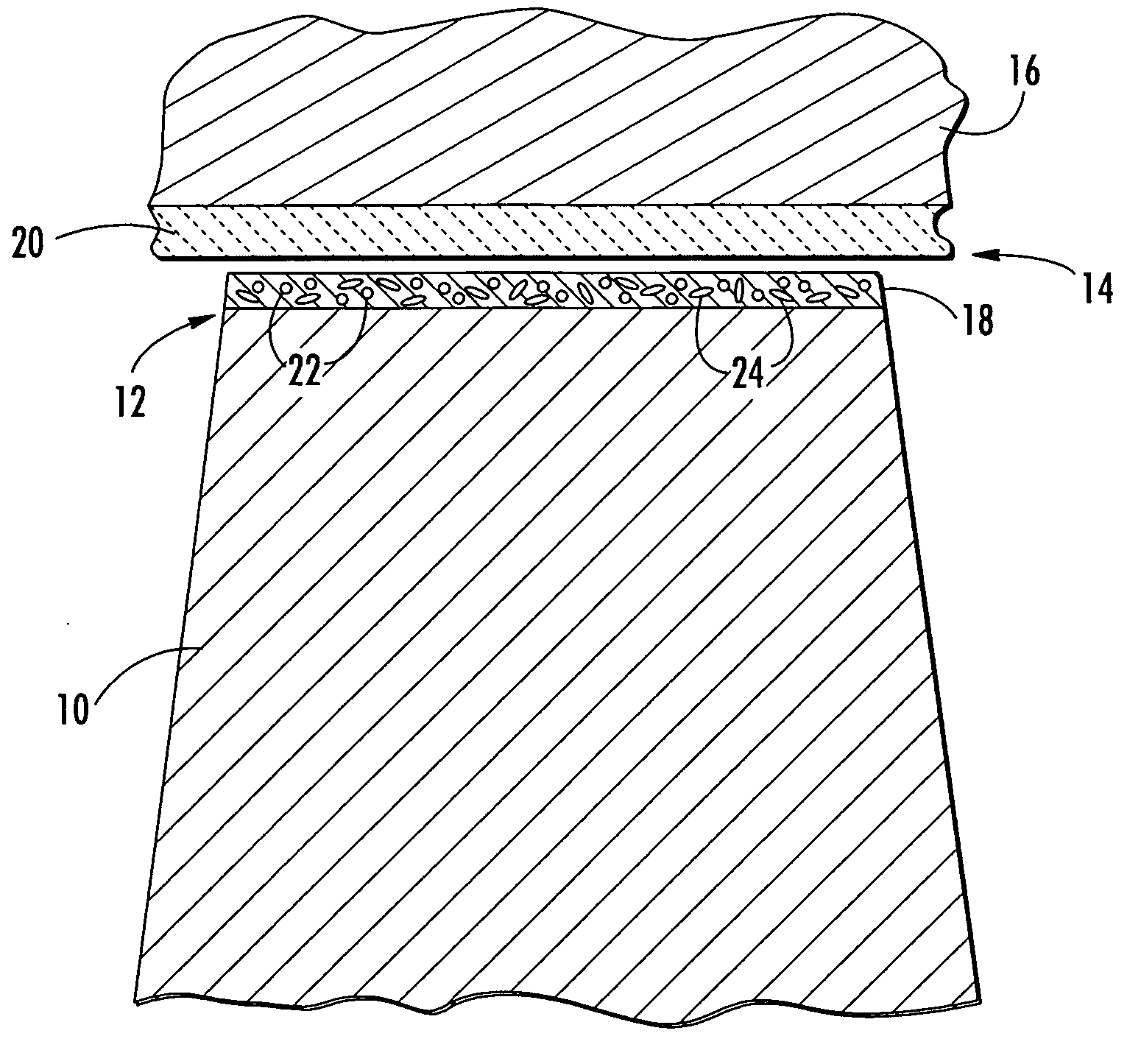 Turbine blade tip with optimized abrasive