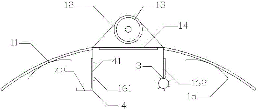 Green environmental control device and method for plastic cold shed