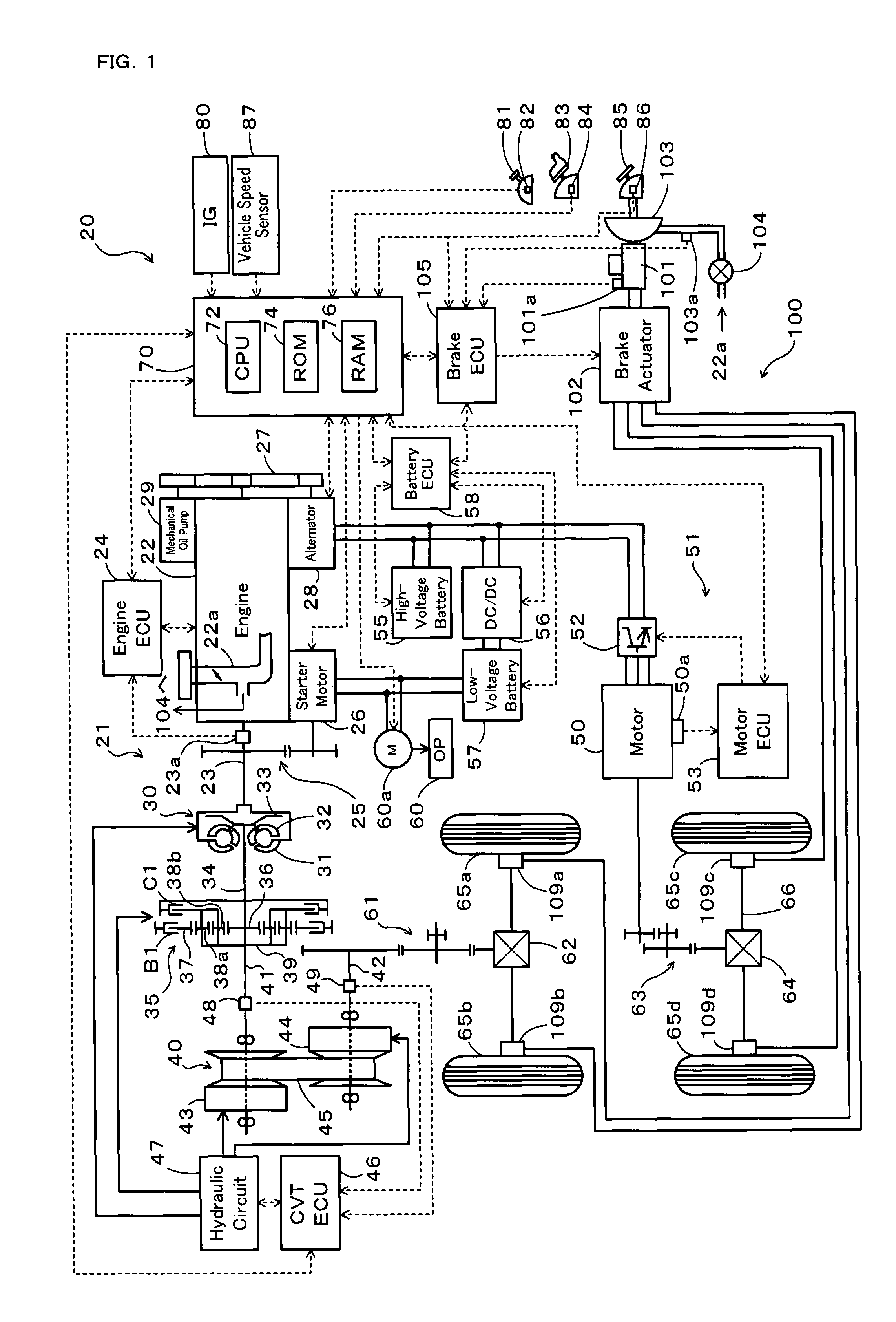 Vehicle and control method of vehicle