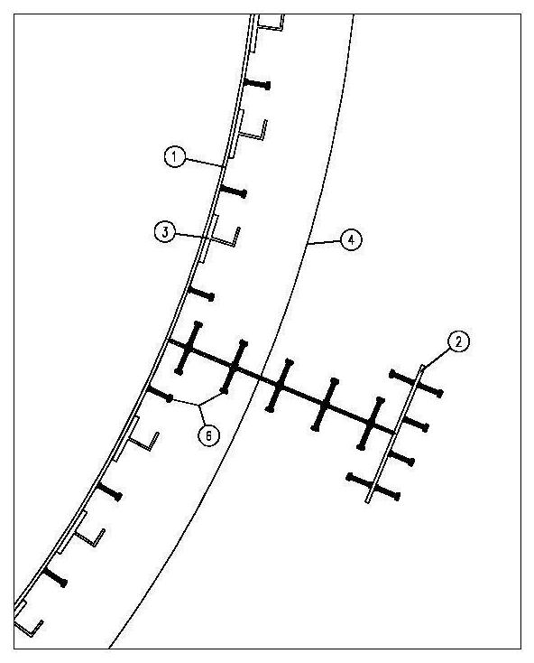 Underground cylinder reinforced concrete combined outer wall structure and construction method