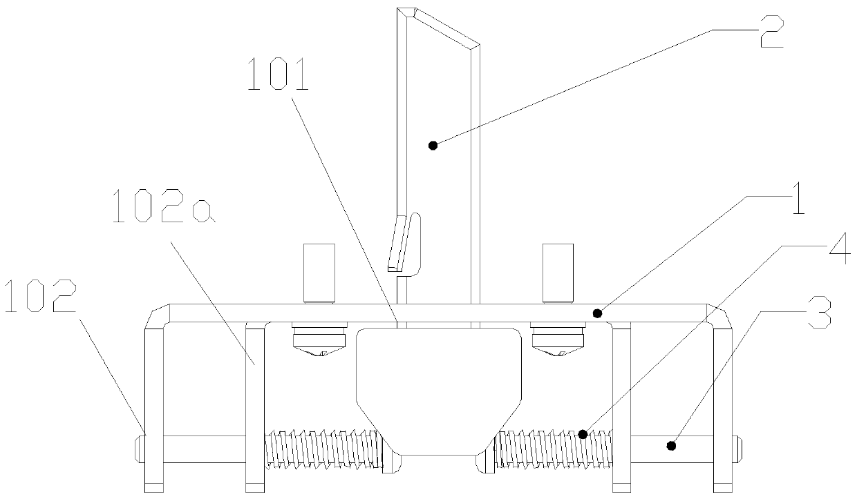 A self-locking device for safe insertion and extraction of plug-in circuit breakers