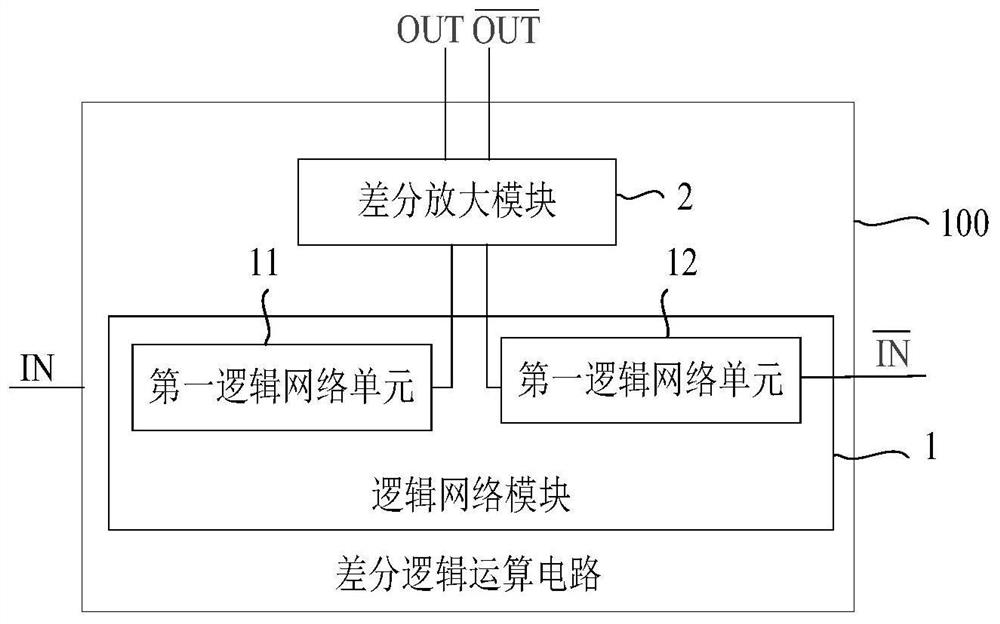 Logic operation circuit, differential amplification circuit, and electronic equipment