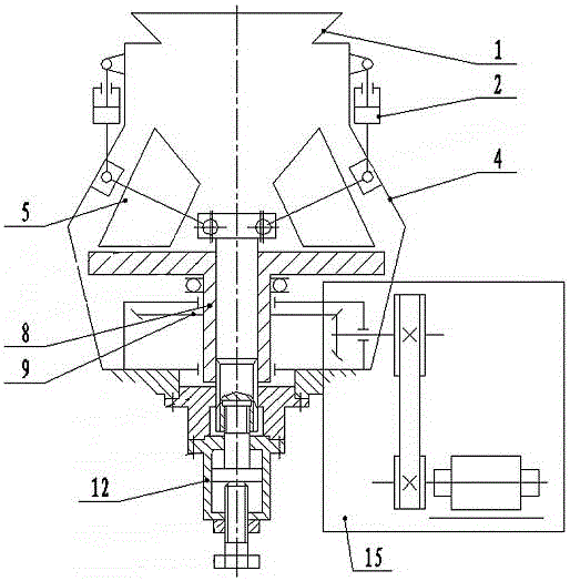 A fully automatic control method for a rolling-type flat-disk-cone-roller crusher