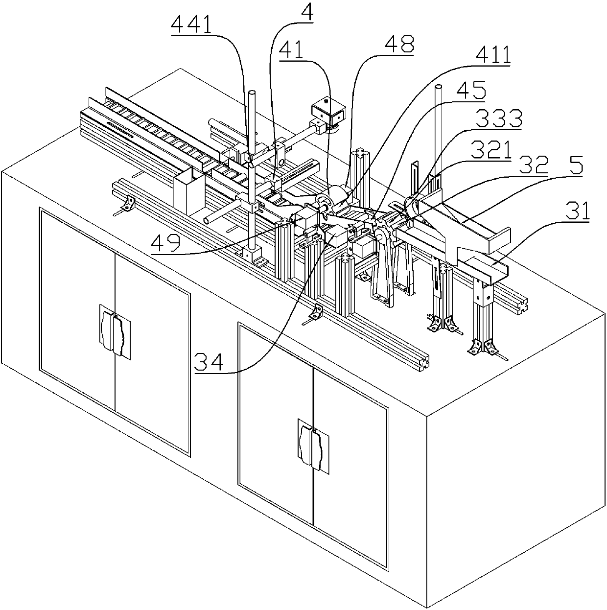 Battery shell surface visual inspection line and its inner bottom surface inspection device