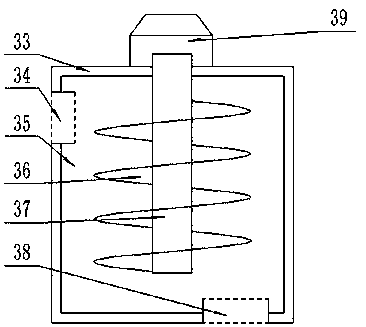 Dental gas blowing drying device