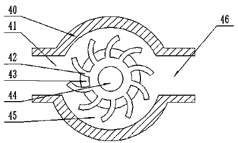 Dental gas blowing drying device