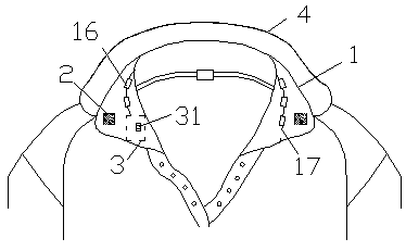 Collar fabric capable of keeping warm