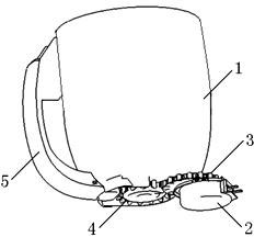 Dust collection bucket with novel power transmission structure