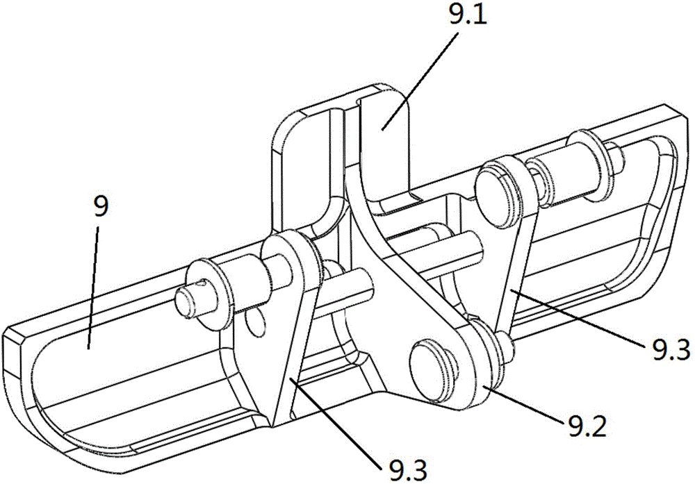 Outer handle mechanism of upward-downward opening type emergency exit