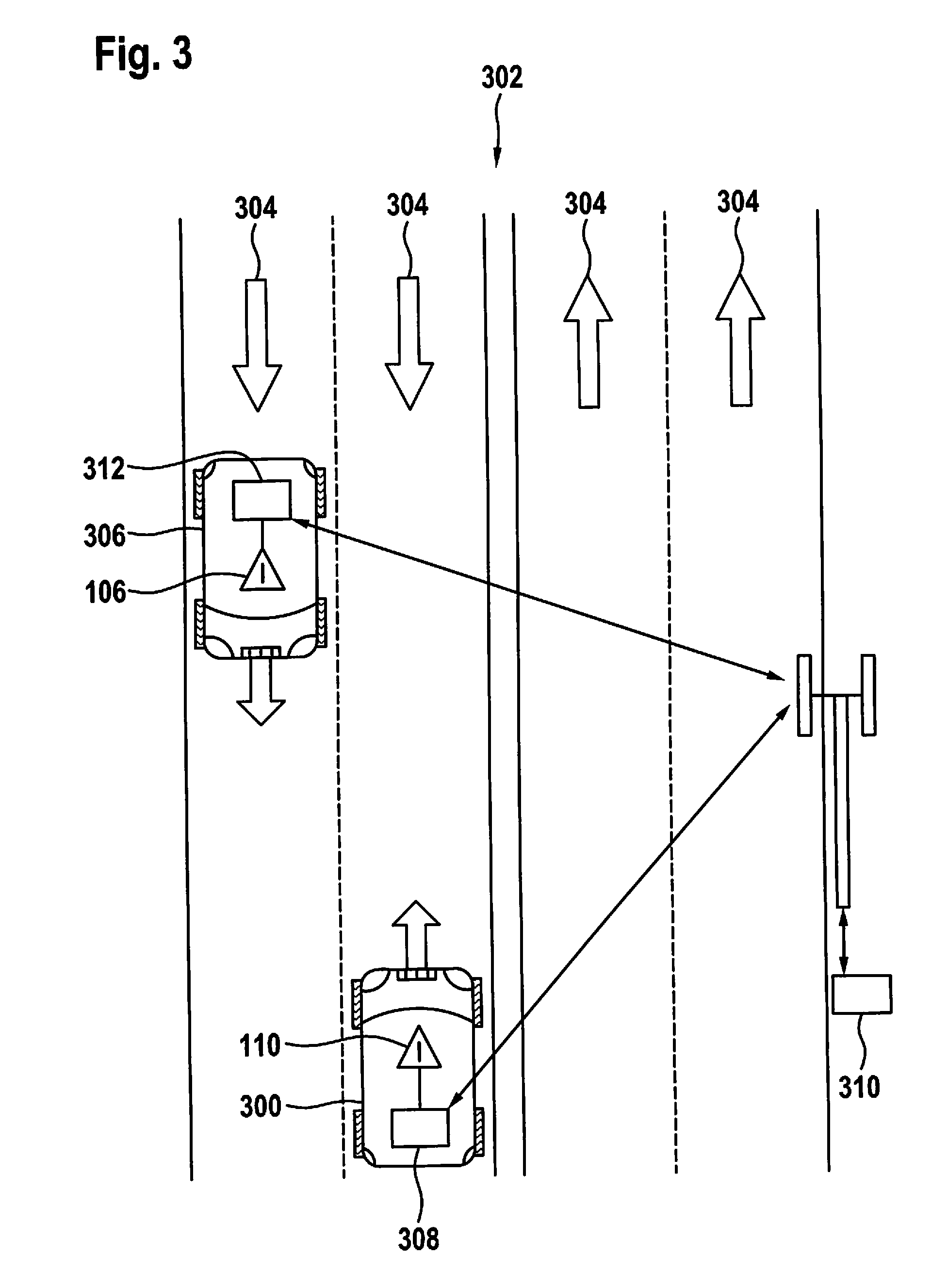 Method and apparatus to warn of a vehicle moving in the wrong direction of travel