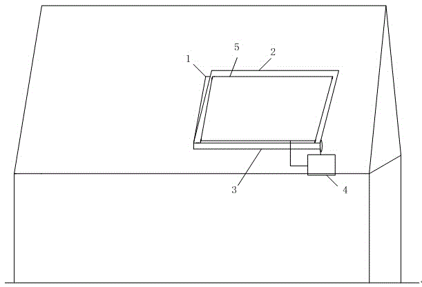 Wood house with courtyard window