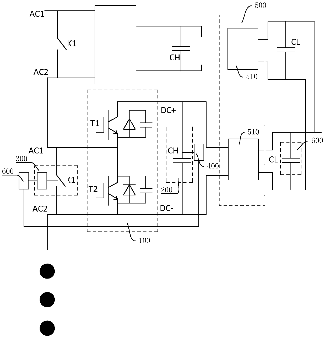 Cascading system, static voltage-sharing method and control device