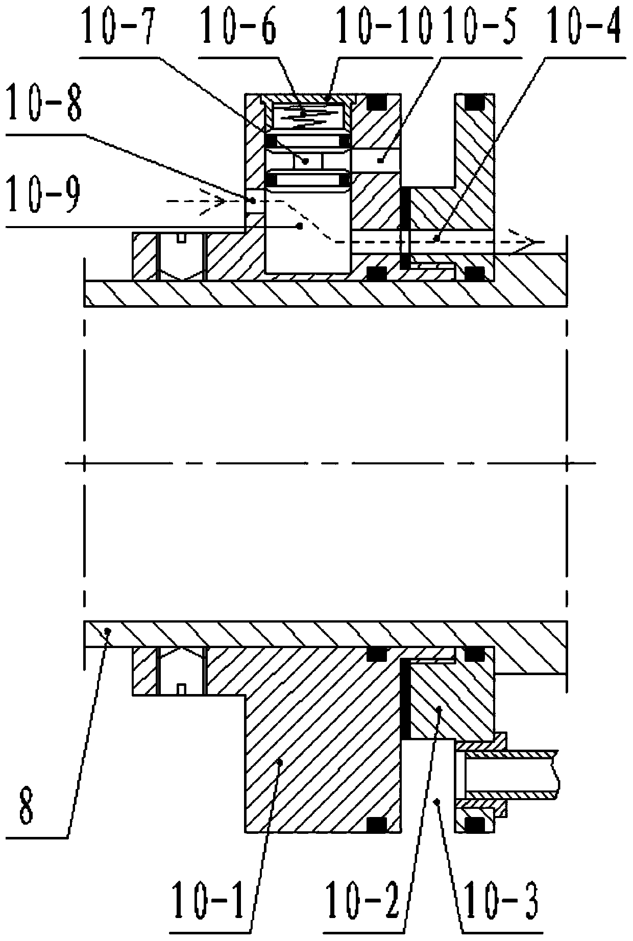 Injection distribution device