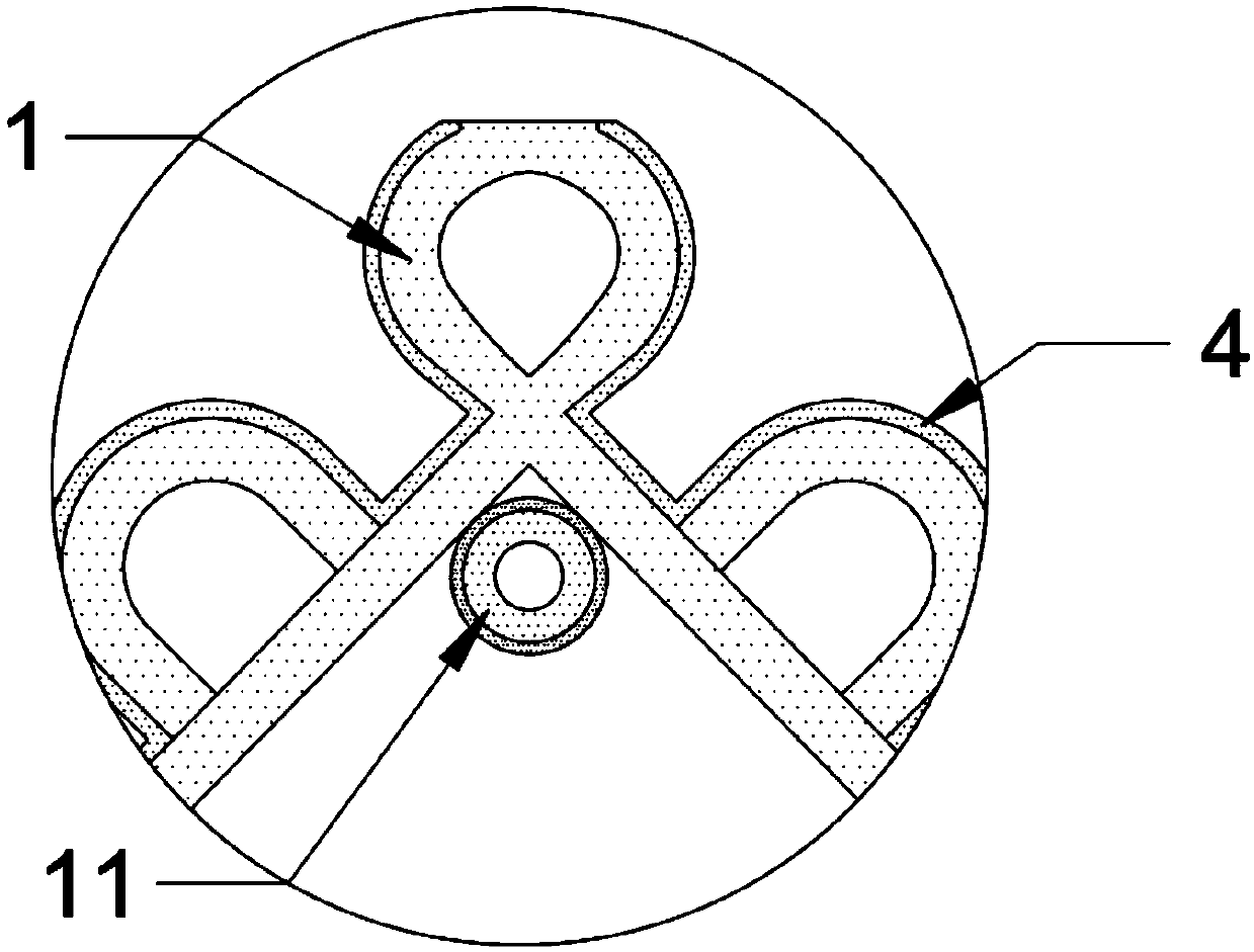 Double-sided display device with decorative lighting