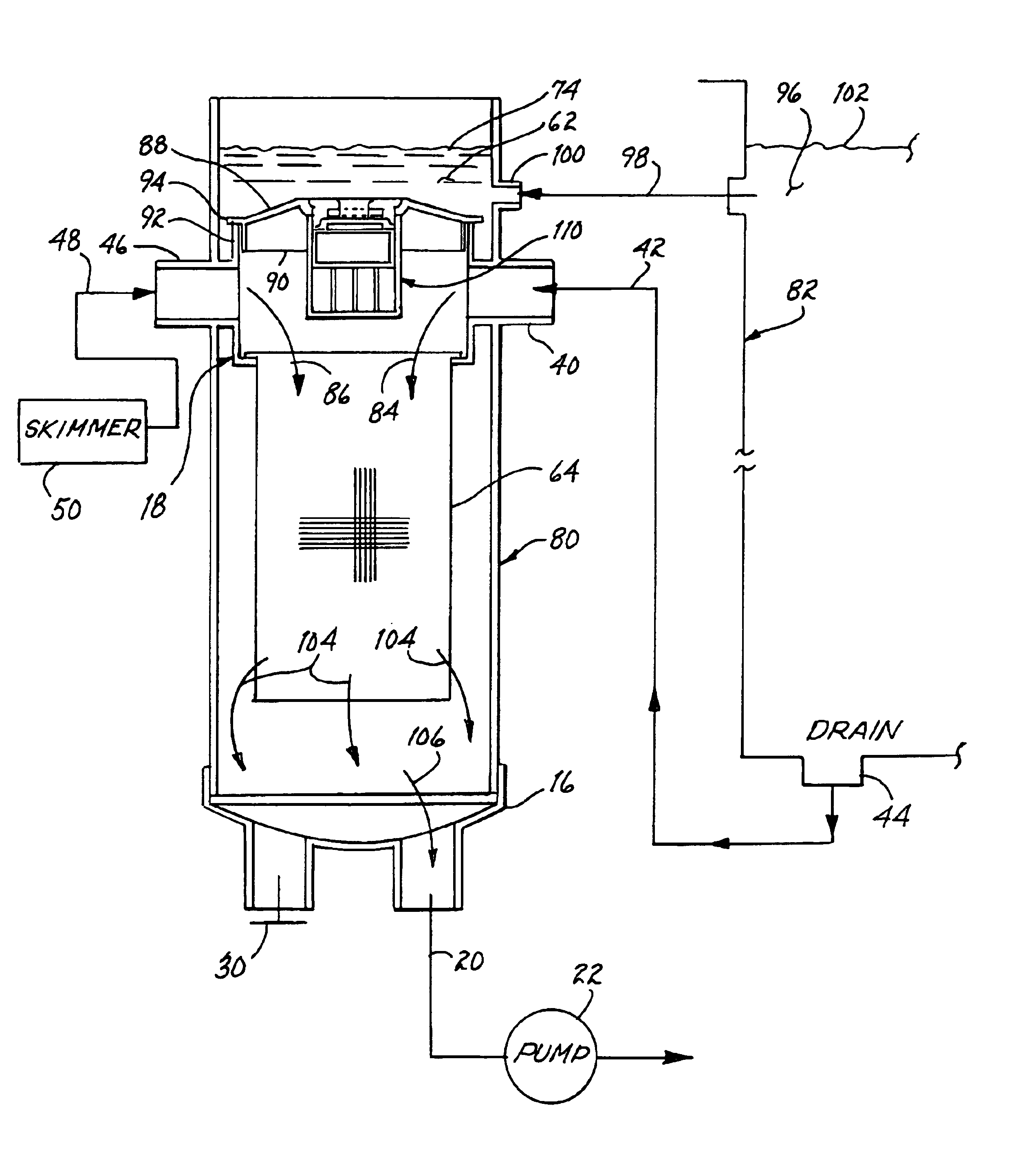 Hydraulic suction fuse for swimming pools