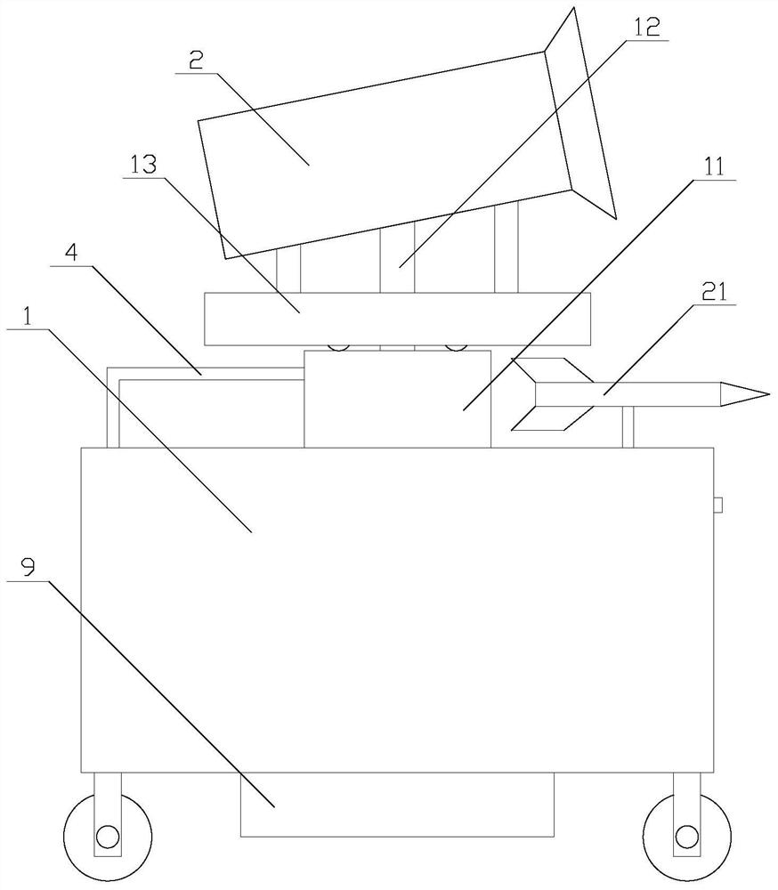 A dust removal device with anti-clogging function