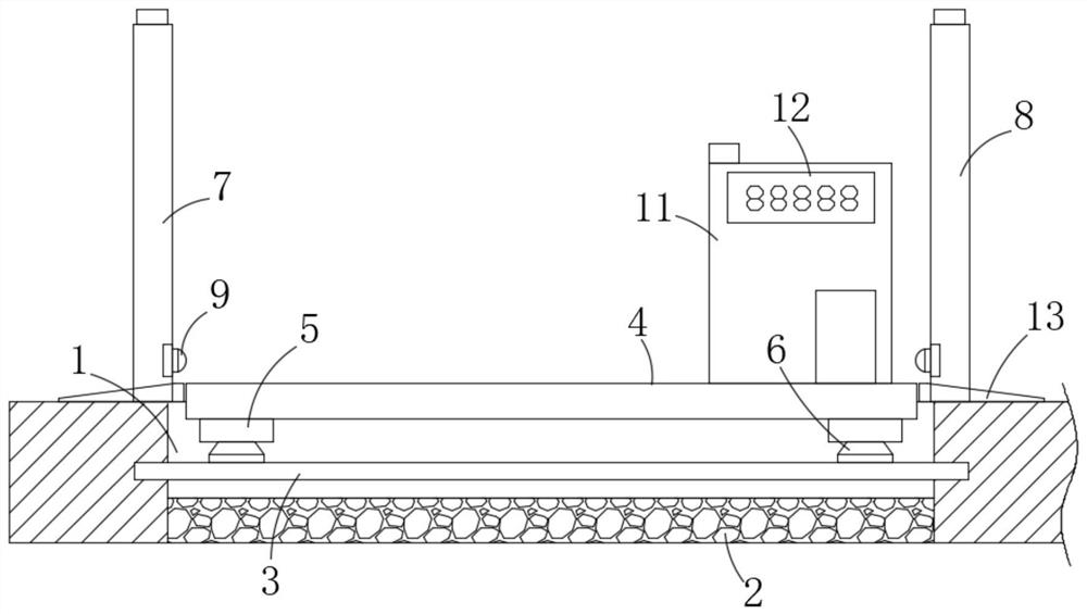 Wagon balance capable of realizing rapid weighing and control system thereof