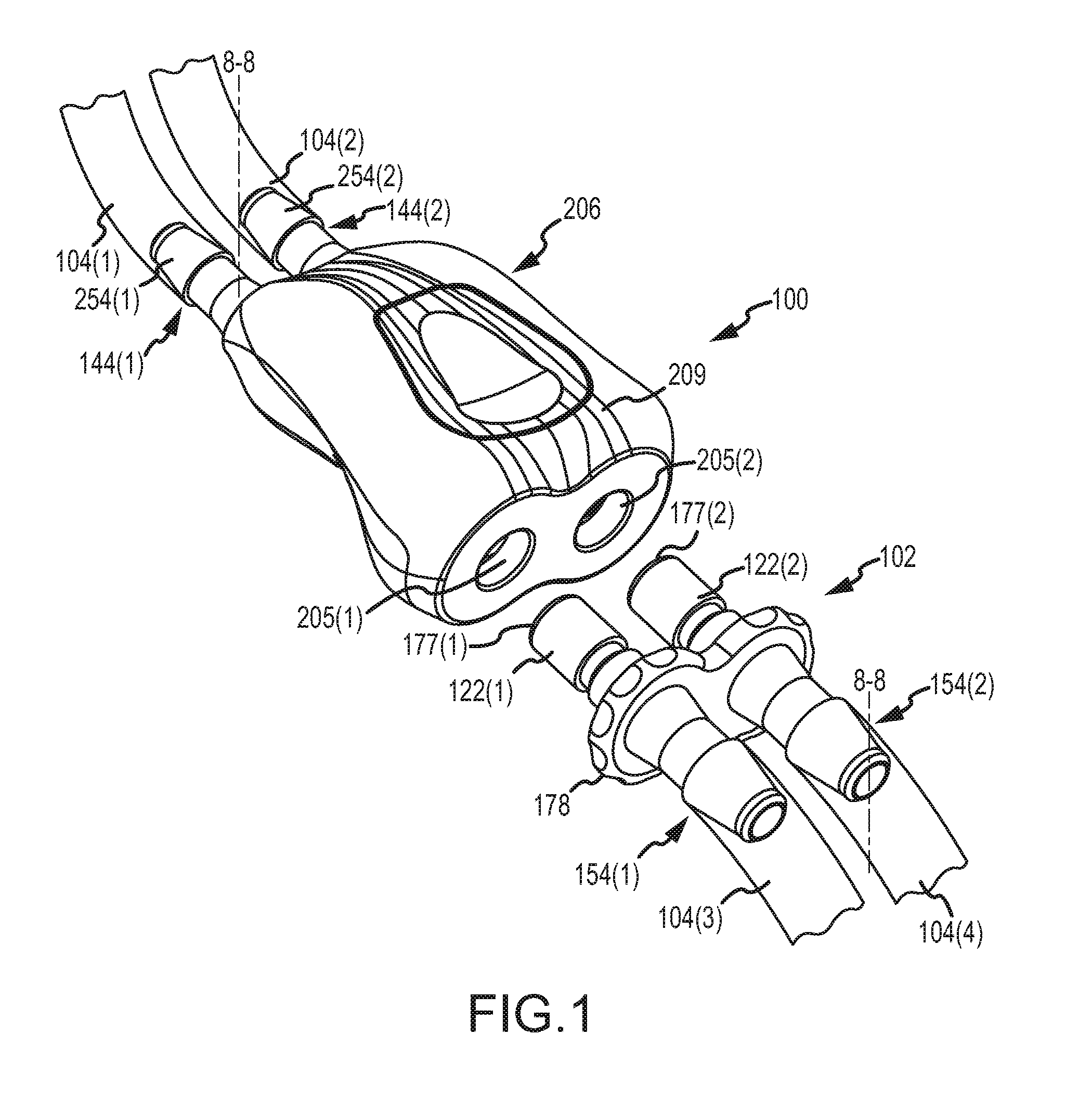 Male bayonet connector