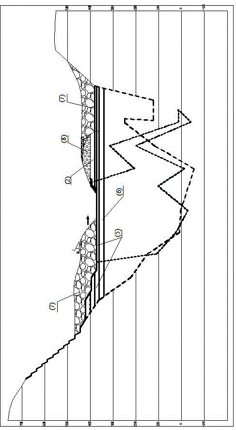 Mining method for recycling long-thick ore body hanging wall ore and transforming strip mine to underground mine