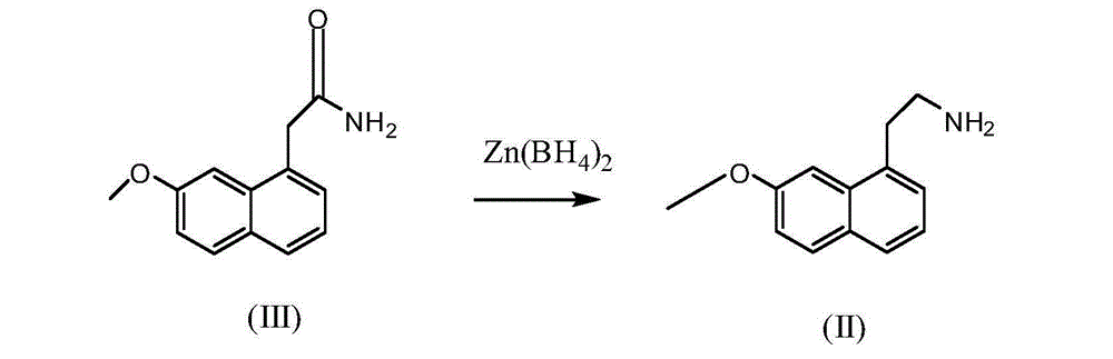 The preparation method of 2-(7-methoxyl-1-naphthyl)ethylamine