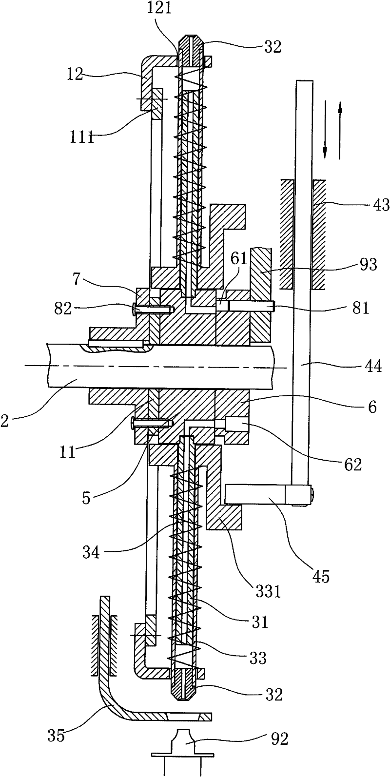 Computer senaille embroidery die head