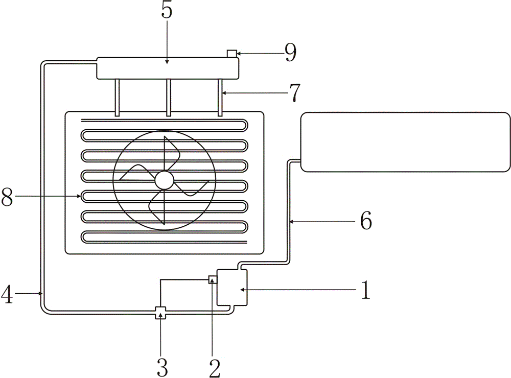 Device capable of improving cooling effect and solving dripping of air conditioner