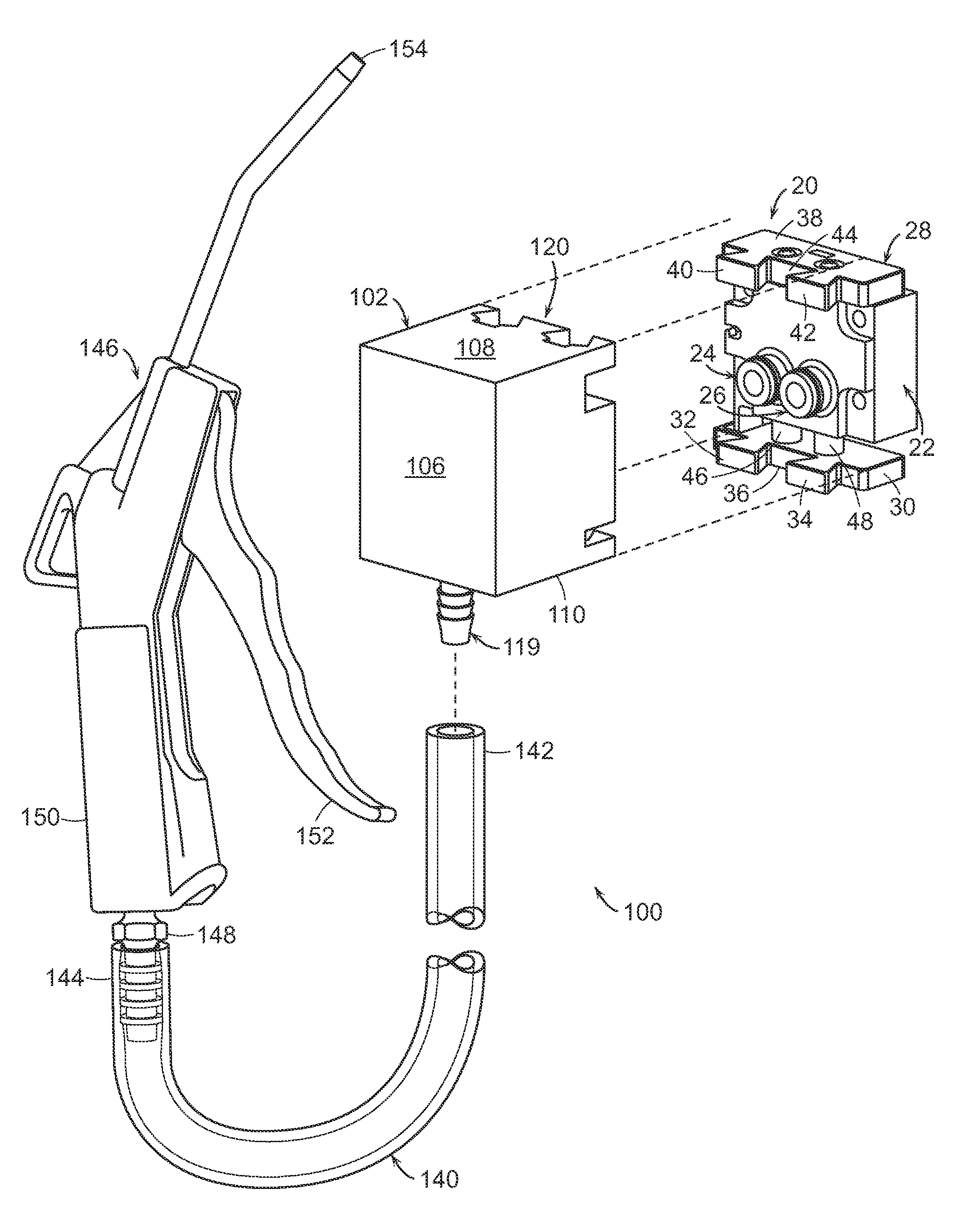 Flush unit for a fountain dispenser