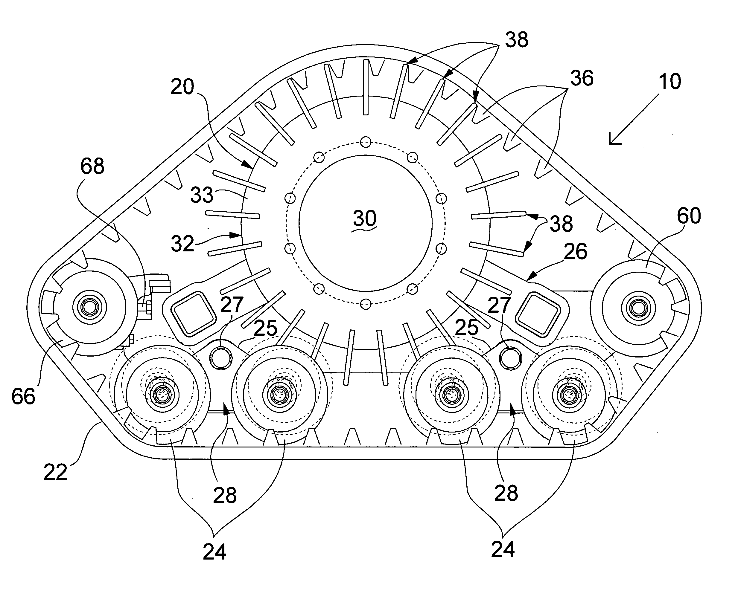 Track drive assembly