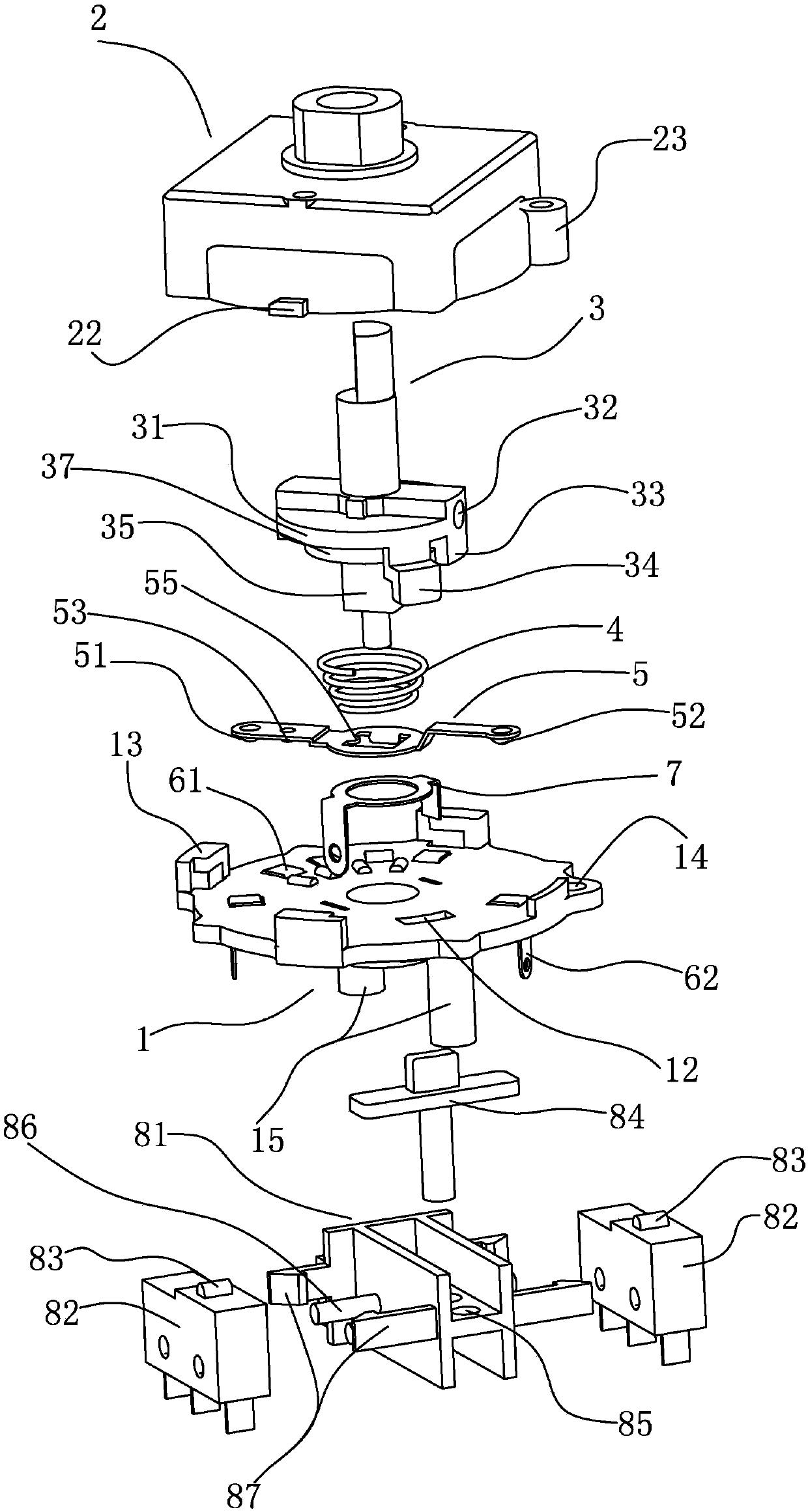 A motor rotary switch